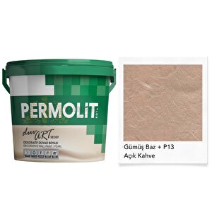 Duvart Sedef Dekoratif Duvar Boyası - Gp13 Açik Kahve - 2.5 Lt.