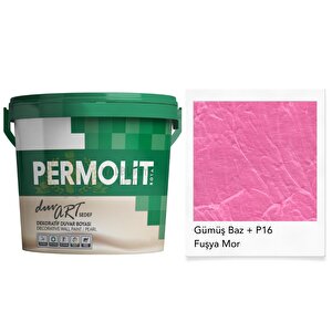 Duvart Sedef Dekoratif Duvar Boyası - Gp16 Fuşya Mor - 0.75 Lt.