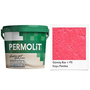 Duvart Sedef Dekoratif Duvar Boyası - Gp5 Koyu Pembe - 2.5 Lt.