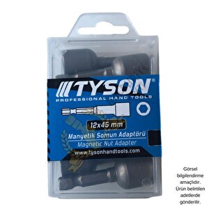Tyson Manyetik Somun Sıkma Adaptörü - 12 Mm. - 4.5 Cm. - 8 Adet
