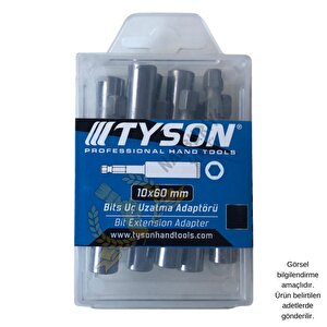 Tyson Bits Uç Uzatma Adaptörü - 6 Cm. - 10 Adet