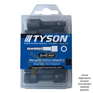 Tyson Manyetik Somun Sıkma Adaptörü - 8 Mm. - 4.5 Cm. - 12 Adet