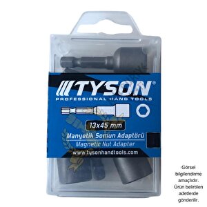 Tyson Manyetik Somun Sıkma Adaptörü - 13 Mm. - 4.5 Cm. - 5 Adet