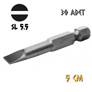 Tyson Vidalama Ucu Bits Uç - Sl5.5 Düz - 5 Cm. - 30 Adet