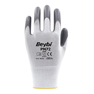 Polyester-nitril İş Eldiveni Pn72 No: 10 Gri̇ - 3 Çift