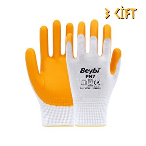 Polyester-nitril İş Eldiveni Pn7 No: 10 Sari - 3 Çift