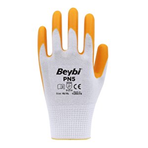 Polyester-nitril İş Eldiveni Pn5 No: 10 Sarı - 3 Çift