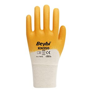 Pamuk-nitril 3/4 Kaplama İş Eldiveni Kn350 No: 10 - 3 Çift