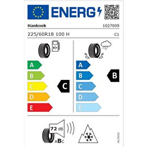 225/60 R18 100h Kinergy 4s2 H750 Oto Dört Mevsim Lastiği (üretim:2023)