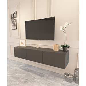 Your Tv Ünitesi 180 Cm Antrasit Duvara Monte