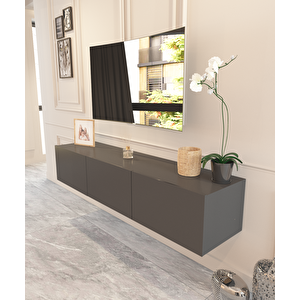 Your Tv Ünitesi 180 Cm Antrasit Duvara Monte