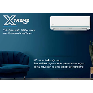 2024 Model Midea Xtreme Save A+++ 24.000 Btu İnv. Duvar Tipi Klima Wifi