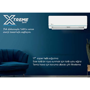 2024 Model Midea Xtreme Save A+++ 12.000 Btu İnv. Duvar Tipi Klima Wifi