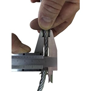 Araç Çekme Halatı Çelik Çekme Halatı 6,2 Mm Kalınlık 2,5 Metre Uzunluk