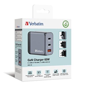 Verbatim 32201 - V Gnc65 Gan Charger 65w