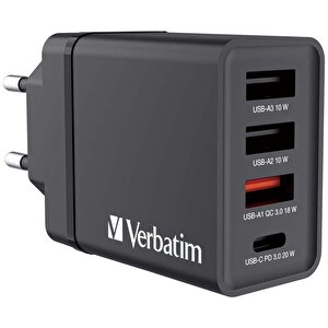 Verbatim 49700 Chr-30eu1 Usb-charger 30w Black