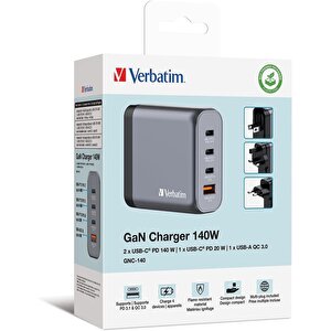 Verbatim 32203 - V Gnc-140 Gan Charger 140w