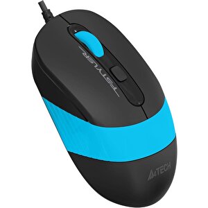 A4-tech Fm10 Usb Siyah & Mavi Optik 1600 Dpi Kablolu Mouse