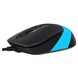 A4-tech Fm10 Usb Siyah & Mavi Optik 1600 Dpi Kablolu Mouse