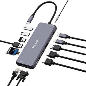 Verbatim 32154 Usb-c Pro 14 Port Hub Cmh-14