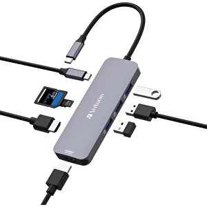 Verbatim 32151 Usb-c Pro 8 Port Hub Cmh-08