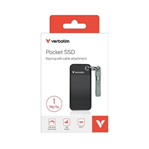 Verbatim Pocket 1tb 1000mb/s Taşınabilir Ssd Usb 3.2 – Gri
