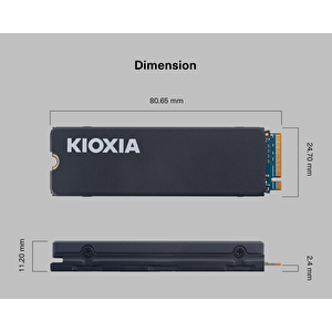 Kioxia Pcie M2 4tb Exceria Heatsink 6200/4800