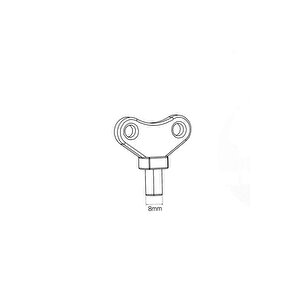 Poelsan 8 Mm Vana Kutusu Anahtarı 10 Adet