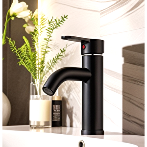 Siyah Mix Lavabo Bataryası F2 model 21 cm