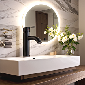 Siyah Mix Lavabo Bataryası F2 model 21 cm