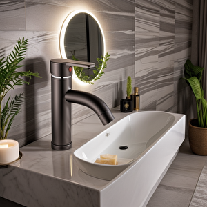 Antrasit Gri Mix Lavabo Bataryası F2 model 21 cm