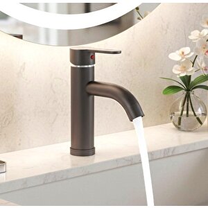 Antrasit Gri Mix Lavabo Bataryası - F2 Model - Su Tasarruflu, Paslanmayan ABS