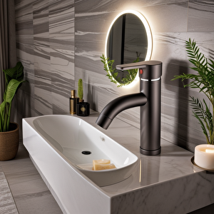 Antrasit Gri Mix Lavabo Bataryası F2 model 21 cm