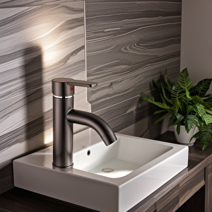Antrasit Gri Mix Lavabo Bataryası F2 model 21 cm