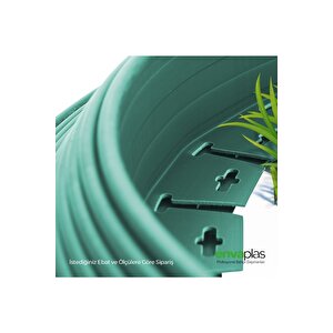 Pratik Garden Çim Ayırıcı 25 M Yeşil Çim Sınırlayıcı Taş Toprak Ayıracı Çim Ayracı Çim Bariyeri
