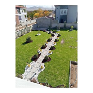 Pratik Garden Çim Ayırıcı 25 M Yeşil Çim Sınırlayıcı Taş Toprak Ayıracı Çim Ayracı Çim Bariyeri