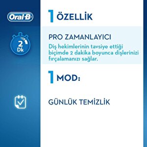 Oral-B D100 Vitality Cross Action Şarjlı Diş Fırçası - Beyaz