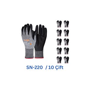 Sn-220 Hassas Eldiven | 1/2 Mikro Nitril Kaplama Ile Üstün Koruma No:7-10çift