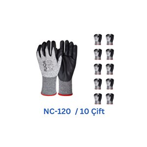Nc-120 Nitril Kesilmeye Dayanıklı Eldiven; C Seviyesi Koruma Ve Dayanıklılık No:10-10çift