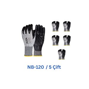 Nb-120 Nitril Kesilmeye Dayanıklı Eldiven; B Seviyesi Koruma Ve Dayanıklılık No:10-5çift