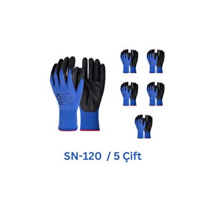 Sn-120 Hassas Eldiven; 1/2 Mikro Nitril Kaplama Ile Üstün Koruma No:10-5çift