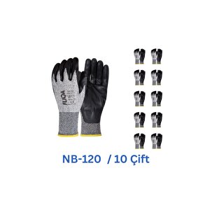 Nb-120 Nitril Kesilmeye Dayanıklı Eldiven; B Seviyesi Koruma Ve Dayanıklılık No:10-10çift