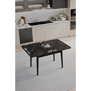 Tek, Açılır, Döner, Mutfak Masası Takımı, Yemek Masası, Kapalı Ölçü: 75x80 Cm - Açık Ölçü: 80x150 Cm