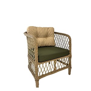 Tire 2 1 1 Masa Bahçe Balkon Mobilyası,bambu-yeşil