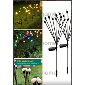 8 Led'li Güneş Enerjili Bahçe Çiti Aydınlatma Lamba (renkli)