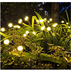 8 Led'li Güneş Enerjili Bahçe Çiti Aydınlatma Lamba (sarı)