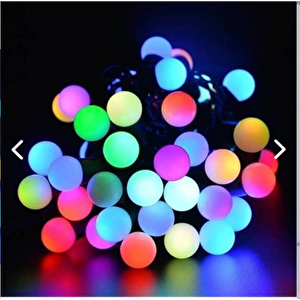 5 Metre 28 Led Fişli Rgb Mini Top Led Siyah Kablo