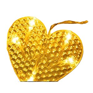 Kalp Perde Led 3m 6 Sıra 12 Adet Kalp Led Işık Gün Işığı
