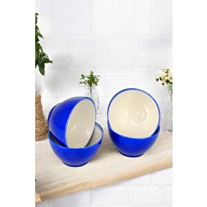 4'lü Porselen Çerezlik Sunum Kase Seti 10 Cm Mavi - Tl4037430 C320.003