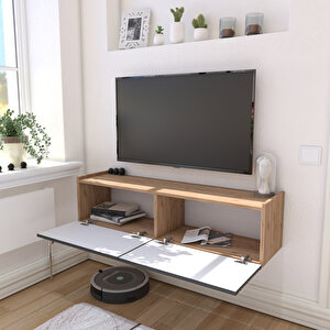 Selin Luxe Tv Ünitesi Tv Sehpası Ahşap/ Antrasit